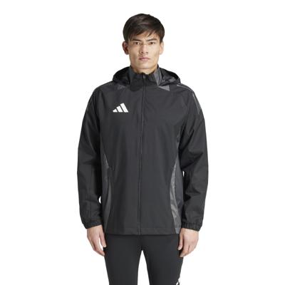 adidas Tiro 24 Competition Allweather Jas Zwart Donkergrijs