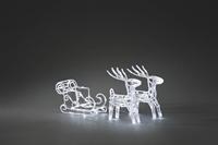 Konstsmide 6192-203 Rendier, Sleeën Koudwit LED Transparant Energielabel: F (A - G) - thumbnail