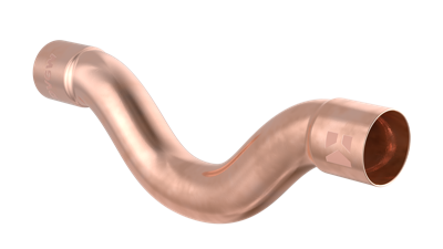 Kirchhoff Koperen crossover, blank, 15 mm, 2 stopcontacten (5085) - 98925200