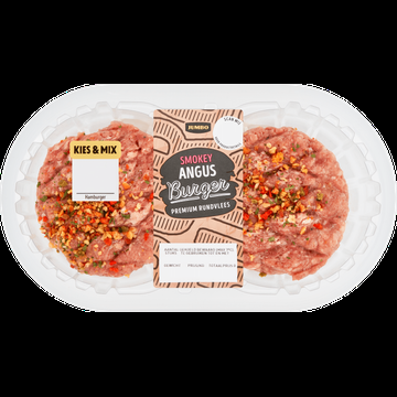 Jumbo Smokey Angus Burger Premium Rundvlees 2 Stuks Jumbo Smokey Angus Burger Premium Rundvlees 2 Stuks