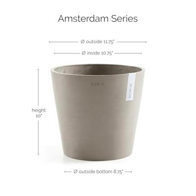 Ecopots Amsterdam kunststof bloempot Taupe - Ø 27,3 cm Ecopots Amsterdam kunststof bloempot Taupe - Ø 27,3 cm