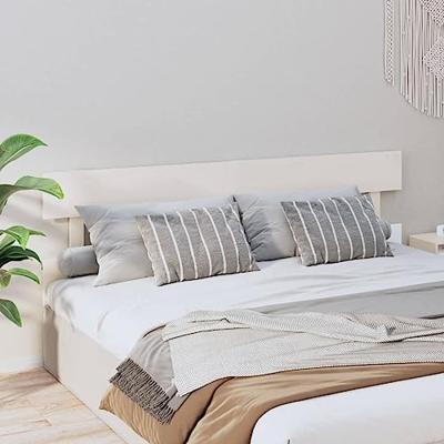 Hoofdbord 184x3x81 cm massief grenenhout wit