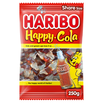 Snoep Haribo Happy Cola zak 250gr