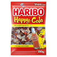 Snoep Haribo Happy Cola zak 250gr - thumbnail
