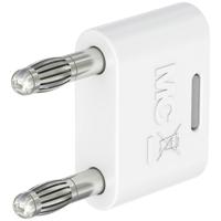 Stäubli KS-4N-19 Verbindingsstekker Wit Stift-Ø: 4 mm Penafstand: 19 mm 1 stuk(s) - thumbnail