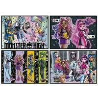 4 progressieve puzzels - EDUCA - Multi 4 Monster High 50-80-100-150 - thumbnail