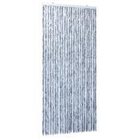 Vliegengordijn 100x220 cm chenille zilverkleurig - thumbnail