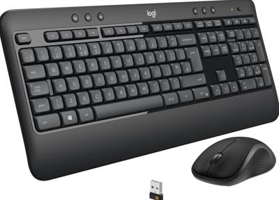 MK540 Advanced - Toetsenbord en muis set - draadloos - 2.4 GHz - Zwitsers - Qwertz - zwart