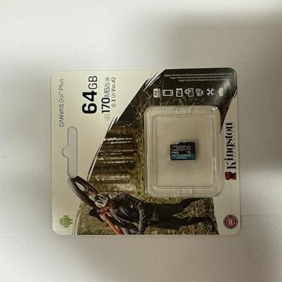 Kingston Technology 64GB microSDXC Canvas Go Plus 170R A2 U3 V30 enkel pakket zonder ADP