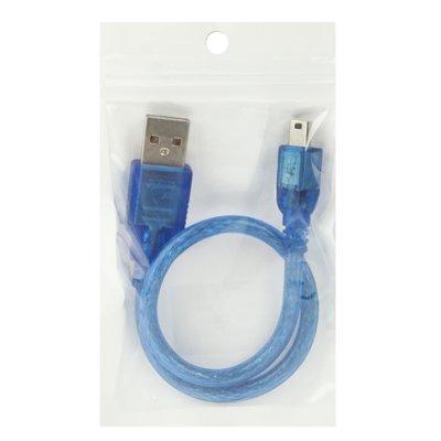USB 2.0 mannetje naar Mini USB mannetje Type A Adapter Kabel Lengte: 30cm (blauw)