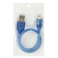 USB 2.0 mannetje naar Mini USB mannetje Type A Adapter Kabel Lengte: 30cm (blauw) - thumbnail