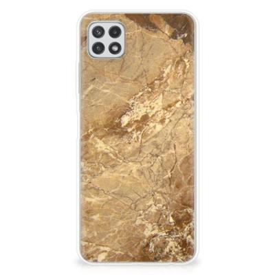 Samsung Galaxy A22 5G | TPU | Siliconen hoesje | Marmer Creme