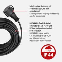 Brennenstuhl 1169900 Stroom Verlengkabel Zwart 25.00 m AT-N05V3V3-F 3G 1,5 mm² - thumbnail