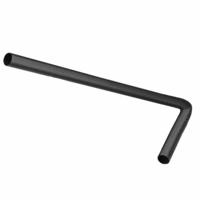 Vloerbuis BWS 75x22 cm RVS Mat Zwart - thumbnail