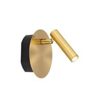 Lucide JOLIJN - Oplaadbare Bedlamp / Wandlamp - Accu/Batterij - Ø 10,2 cm - LED - 1x2W 3000K - Magnetisch - Mat Goud / Messing - thumbnail