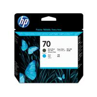 70 - Cyaan, matzwart - printkop - voor DesignJet SD Pro MFP, Z2100, Z3100, Z3200, Z5200, Z5400; Photosmart Pro B8850, Pro B9180 - thumbnail