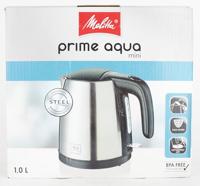 Melitta Prime Aqua Mini Waterkoker Zilver - thumbnail