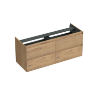 Onderkast Forzalaqua Reno 140x51x60 Cm 4 Lades Softclose Eiken Oyster - thumbnail