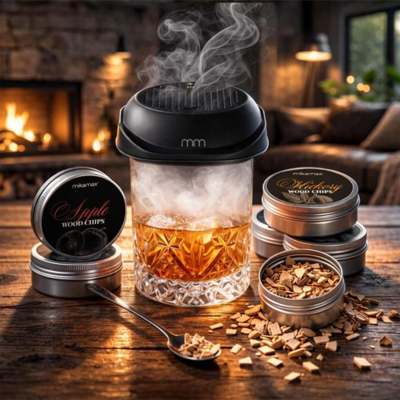 Elektrische Cocktail Smoker - 6 Houtchip Aroma's - Draadloos