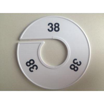 Maatring 11cm wit/zwart 38