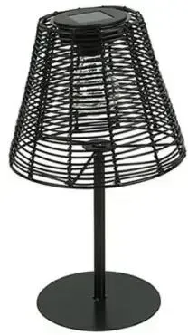Decostar Tafellamp solar LED Hira 35 cm zwart