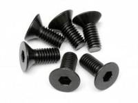 Flat head screw m6x14mm (hex socket/6pcs) - thumbnail