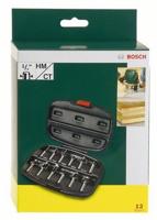 Bosch Accessoires 12 delige hardmetalen frezenset (Ø 1/4" schacht (6,35 mm) ) - 2607019465 - thumbnail
