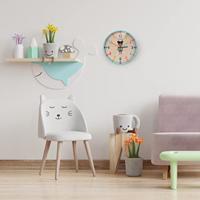 BRESSER JUNIOR wandklok voor kinderen (groenblauw) - thumbnail