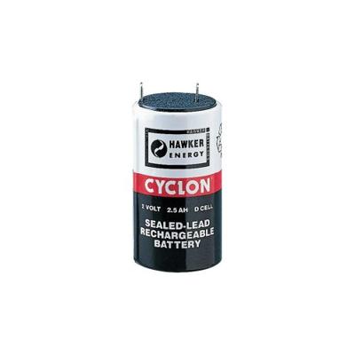 EnerSys Hawker Cyclon X Loodaccu 2 V 5 Ah Loodvlies (AGM) (Ø x h) 45 mm x 82 mm Kabelschoen 6.35 mm Onderhoudsvrij, Wikkelcellenuitvoering, Cyclusbestendig,