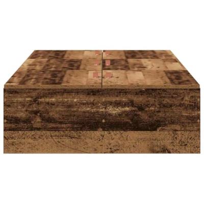 Opbergbedframe met opslag Oud Hout 90 x 190 cm Bewerkt hout