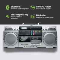 Muse M-380GBS - Ghettoblaster met, FM, CD, cassette, USB, SD, 80 Watt - thumbnail