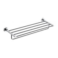 Dubbele Handdoekhouder Sapho X-Round Hangend met Plankopslag 65 cm Chroom - thumbnail