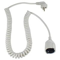 AS Schwabe 70412 Stroom Verlengkabel 16 A Wit 2.50 m H05VV-F 3G 1,5 mm² Spiraalkabel - thumbnail