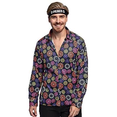 Blouse Flower Power Hippie Heren