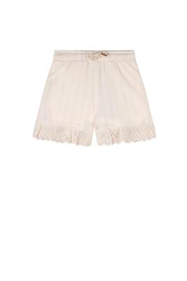 NoNo zomer short meisjes - ivoor wit - jersey - Sara