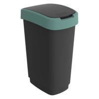 Rotho Twist Afvalbak 50L Mistletoe Groen/Antraciet - thumbnail