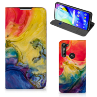 Bookcase Motorola Moto G8 Power Watercolor Dark - thumbnail
