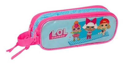 Pennenetui met 2 vakken LOL Surprise! Divas Blauw 21 x 8 x 6 cm