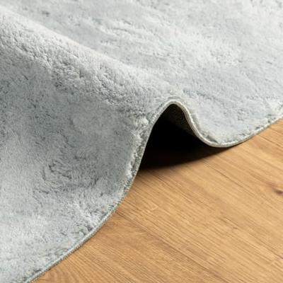VidaXL Vloerkleed huarte laagpolig zacht wasbaar 60x110 cm blauw VidaXL Vloerkleed huarte laagpolig zacht wasbaar 60x110 cm blauw