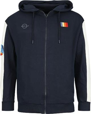 Starfield - Monochrome Emblem Men's Zipper Hoodie