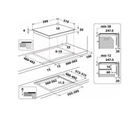 Whirlpool WS Q4860 NE Inductie kookplaat Zwart - thumbnail