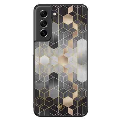 Samsung Galaxy S21 FE hoesje - Grey cubes