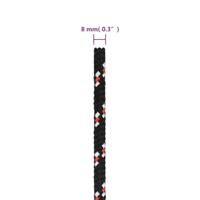Boot touw 8 mm 250 m polypropyleen zwart - thumbnail