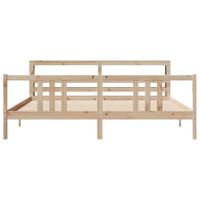 Bedframe met hoofdbord massief grenenhout 180x200 cm - thumbnail