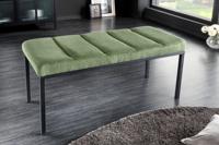 Design bank PETIT BEAUTE 80cm groen koord zwart frame - 43313 - thumbnail
