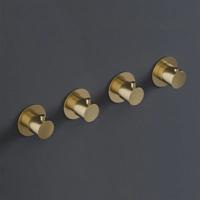 Afbouwdeel Hotbath Cobber Douche Thermostaat 3 Stopkranen Horizontaal en Verticaal Verouderd IJzer - thumbnail