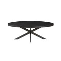 Eetkamertafel Scarlett Magnolia Zwart 200 cm - thumbnail