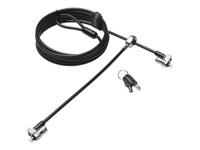 Kensington Laptopslot Sleutelslot Aansluiting voor twee laptops, Supersterke T-Bar sluitkop voor bescherming tegen 2430 mm Microsaver 2.0 Twin - thumbnail