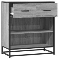 Dressoir 68x35x76 cm bewerkt hout grijs sonoma eikenkleurig - thumbnail