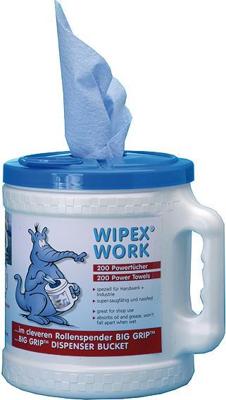 NORDVLIES poetspapier "wipex-work m" big grip dispenser bucket wipex work